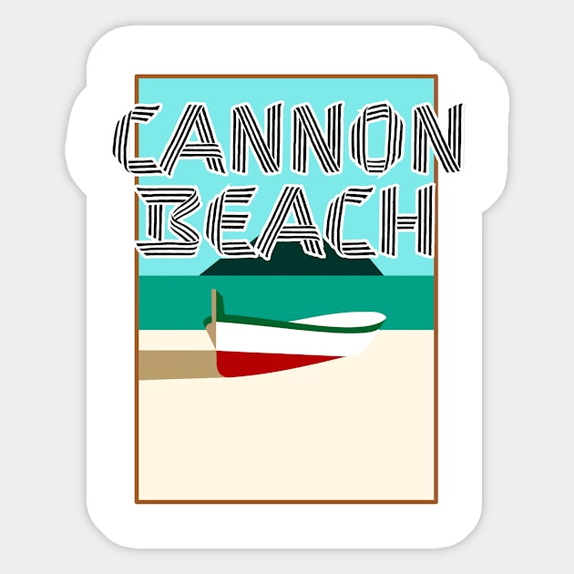 Cannon Beach Sticker by trubble